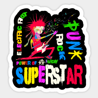 Punk Rock Superstar Sticker